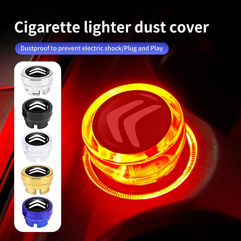Car Cigarette Lighter Dust Collector Cap Decoration Socket Plug For Citroen Grand Berlingo Jumper Celysee Xsara Picasso Aircross ajd256