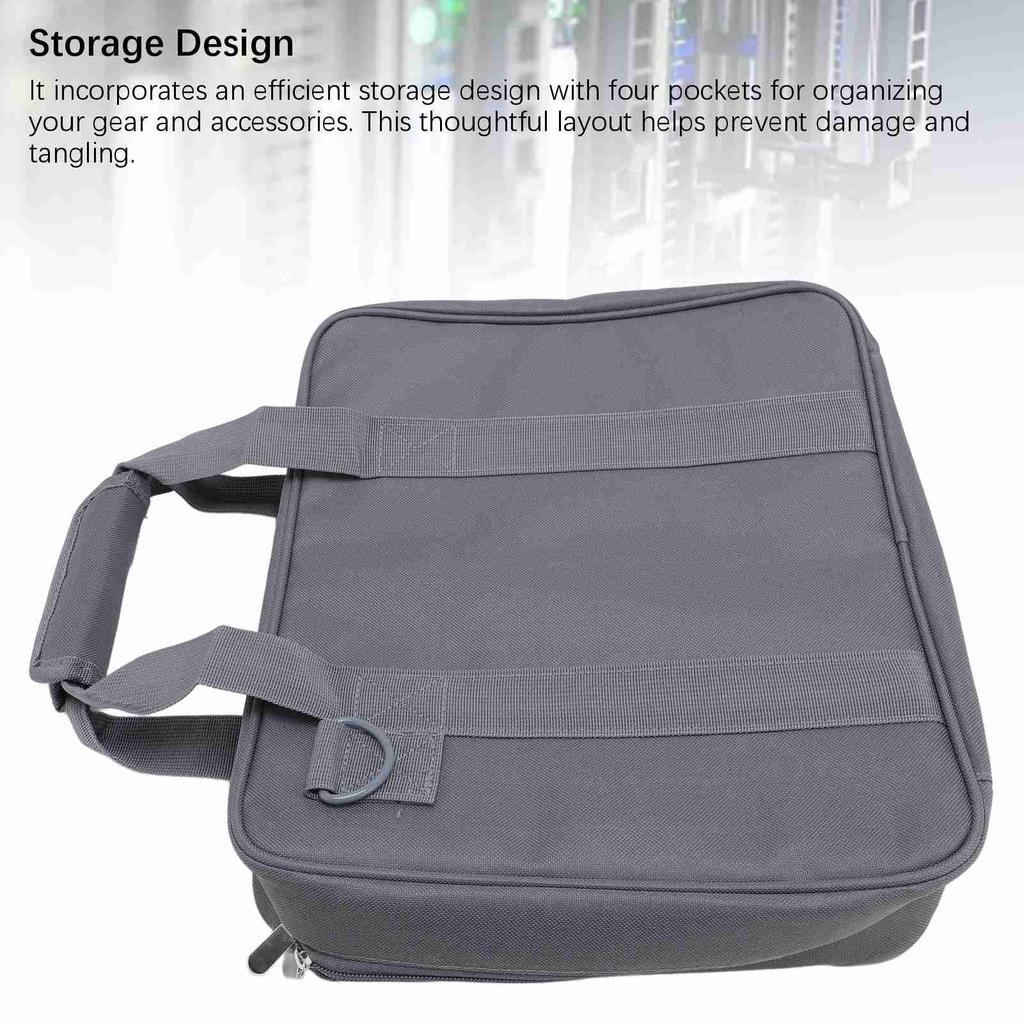 Satellite Bag 4 Pockets Shock Proof Oxford Cloth Carry Bag Organizer with Strap Satellite