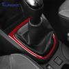 Мягкая наклейка из углеродного волокна LHD RHD для Renault Clio 3 2013 2014 2015 2016 2017 2018 Автомобильная рама внешней отделки рычага переключения передач Внутренние аксессуары