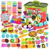 Funk Doggie Глина Пшеничная глина 36 штук Игрушка из глины 93 штуки Роскошный набор Машина для гамбургеров и лапши Глина для десертного стола Глина для игры в еду Форма Инструменты для глины Игра понарошку