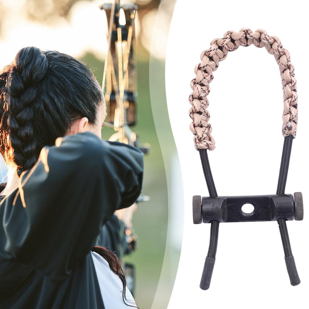 Плетеный ремешок-петля для лука, ремешок на запястье для лука, регулируемый плетеный веревочный ремешок на запястье, многофункциональный для блочного и рекурсивного лука