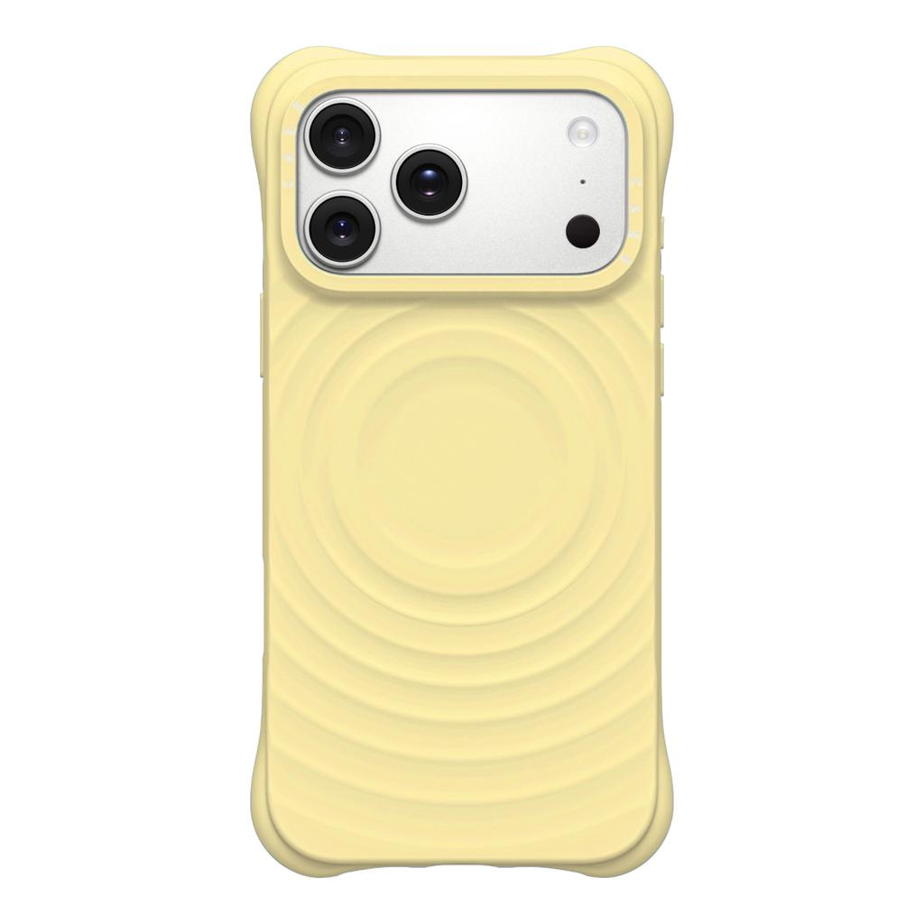 Модный чехол в стиле INS с волнами для MagSafe, силиконовый чехол для iPhone 17 Pro Max 17Pro, рамка для камеры, гравировка букв, усиленные четыре угла, противоударный чехол-подушка безопасности