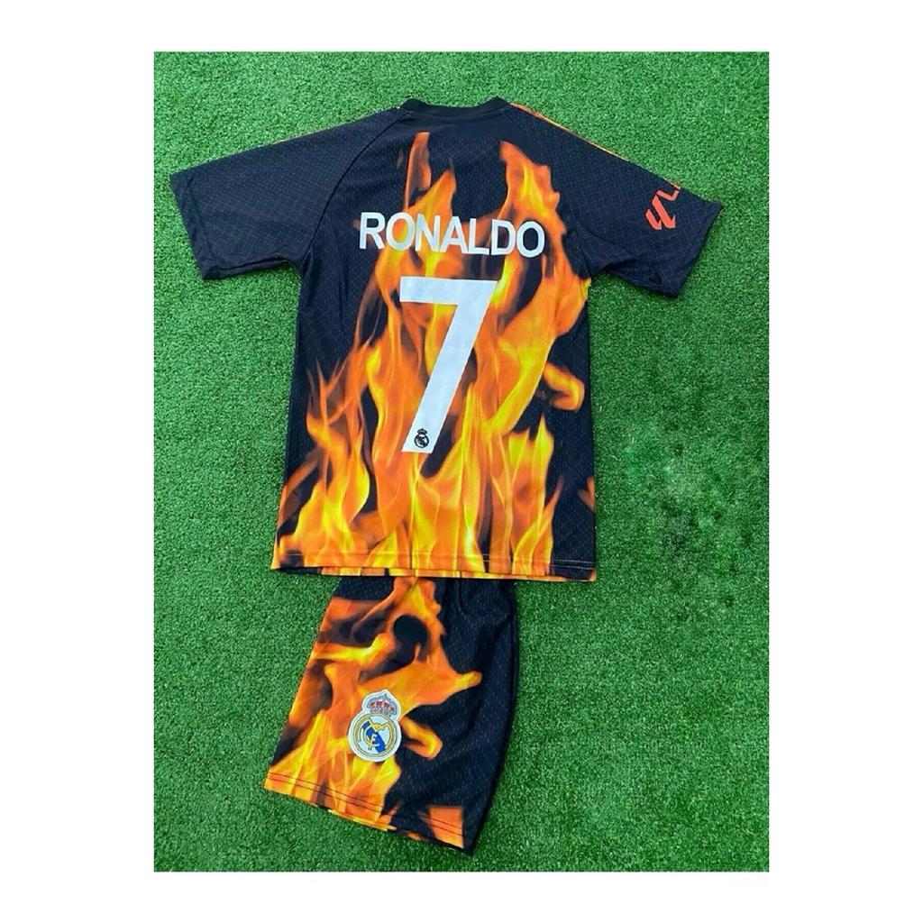 Special Design Cristiano Ronaldo R.madrid Children's Uniform Short Set