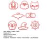 8Pcs/Set Halloween Cookie Cutter Food Grade Easy Release Press DIY Pumpkin Ghost Skull Bat Car Web Biscuit Maker Mold Kit Kitchen Baking Tools