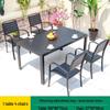 Sun-Resistant Outdoor Wood-Plastic and Metal Tables & Chairs for Leisure or Commercial Use