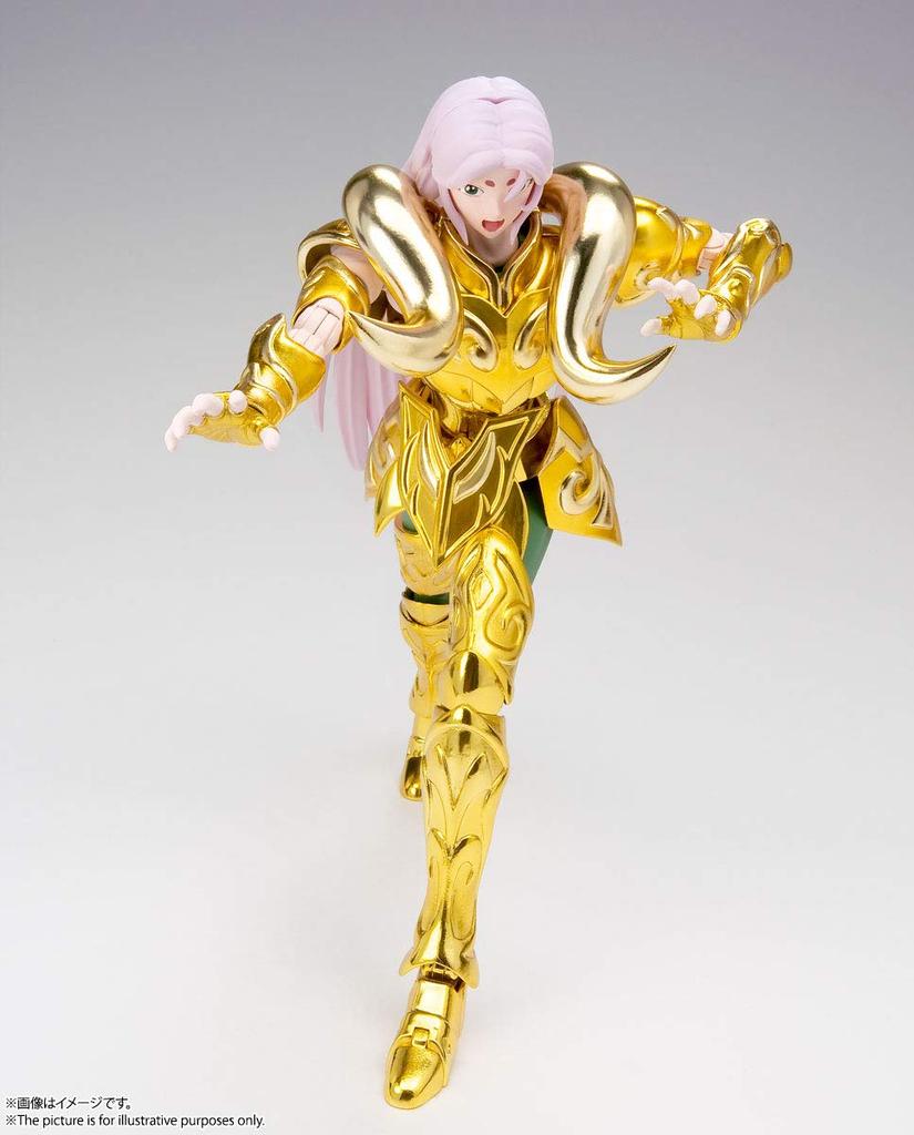 TAMASHII NATIONS Saint Cloth Myth EX Saint Seiya Aries Mu 180 мм окрашенная подвижная фигурка<Revival Version> Приблизительно. АБС и ПВХ и литье под давлением