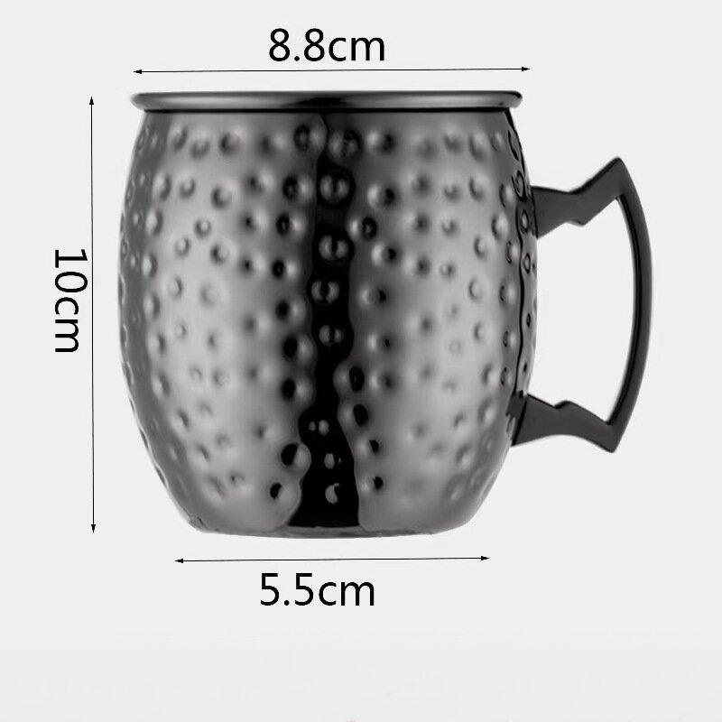 Кружки для Московского мула 530 мл, кованая медь, нержавеющая сталь, коктейльная чаша, пивные бокалы, пивная кружка, кружка для питья воды, холодных напитков