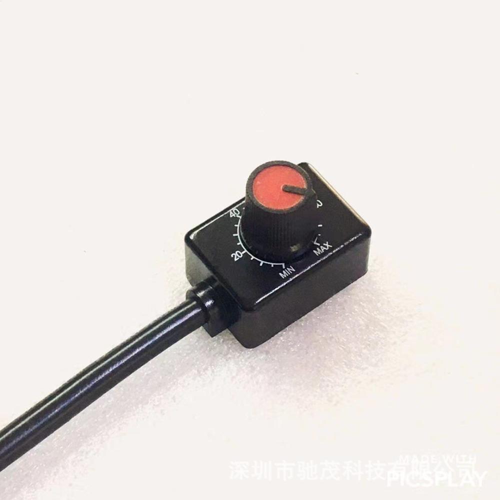 Plastic Low Voltage Passive Dimmer Black Anti-interference Strobe Dimmer  Electrician