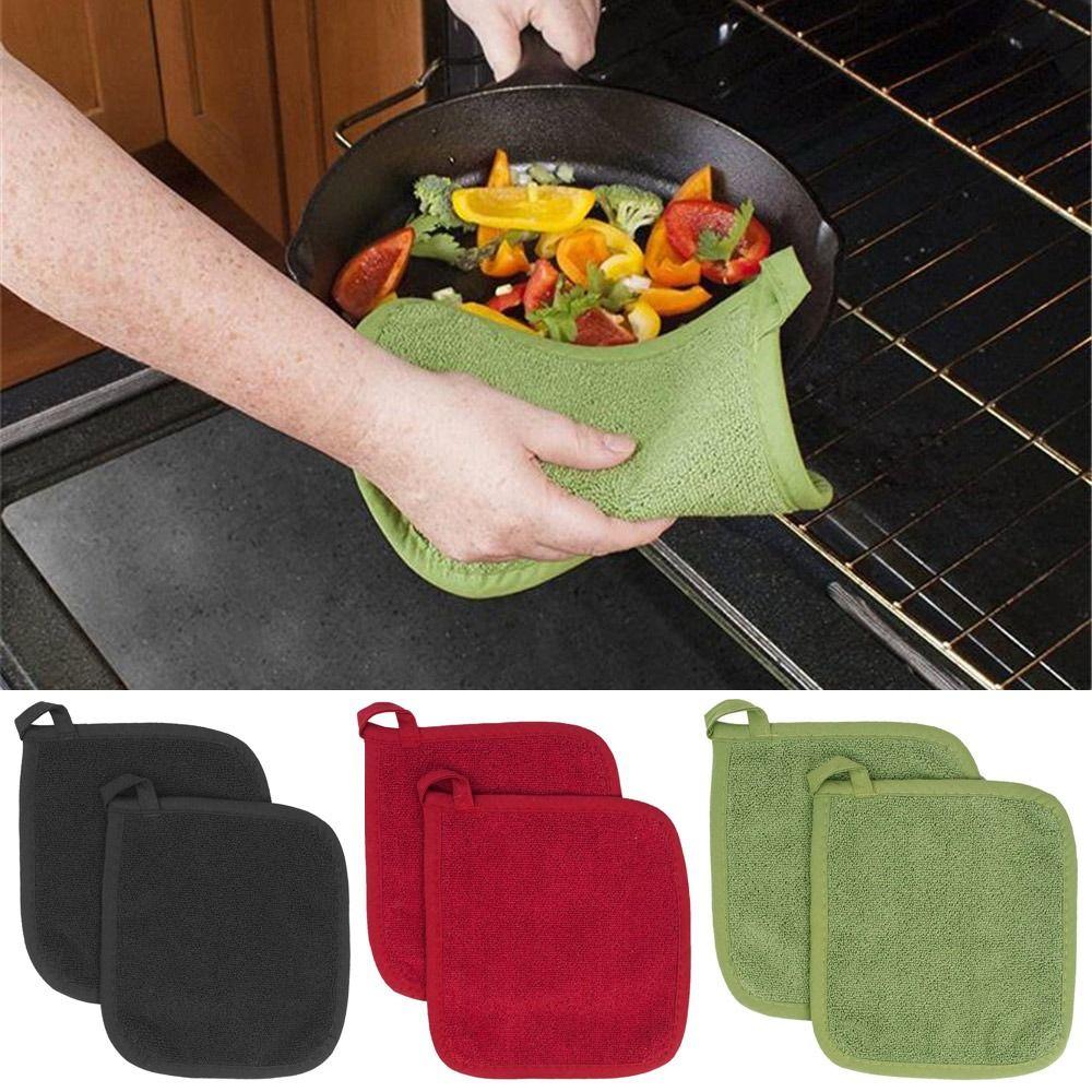 Microwave Glove Pan Oven Cloth Kitchen Placemats Insulation Pads Heat Insulation Mat Table Toweling