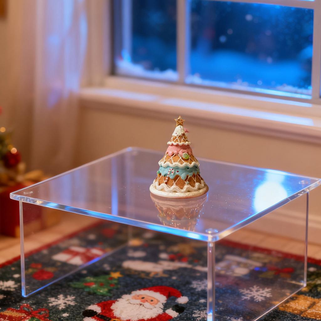 Small Christmas Tree Desktop Ornaments Scene Arrangement