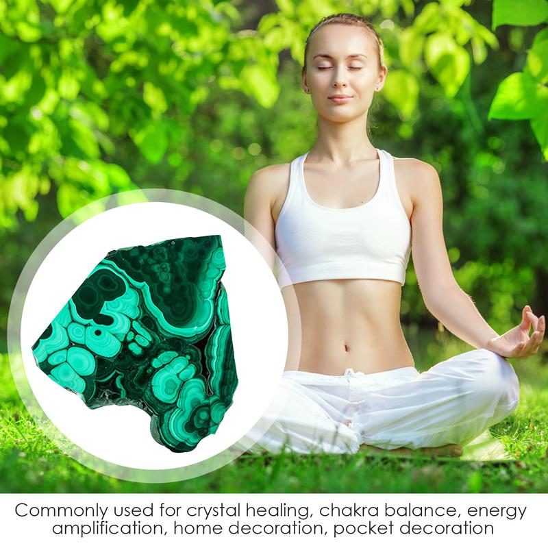 Малахитовая Кристаллическая Статуэтка Неправильной Формы Натуральный Необработанный Малахит Срез Свободной Формы Целебные Кристаллы Камни Срезы Полированный Камень