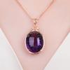 New Temperament Oval Pendant Necklace Vintage Accessories Women for Party Gift Elegant Jewelry