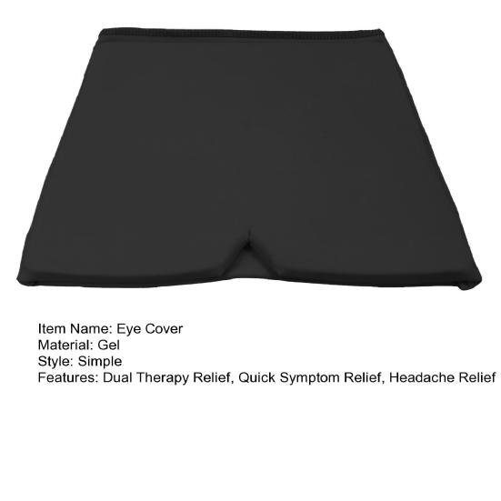 Шапочка от мигрени для снятия головной боли, гелевая шапочка для глаз, многоразовая шапочка от головной боли, черная шапочка от мигрени для снятия дискомфорта при опухших глазах