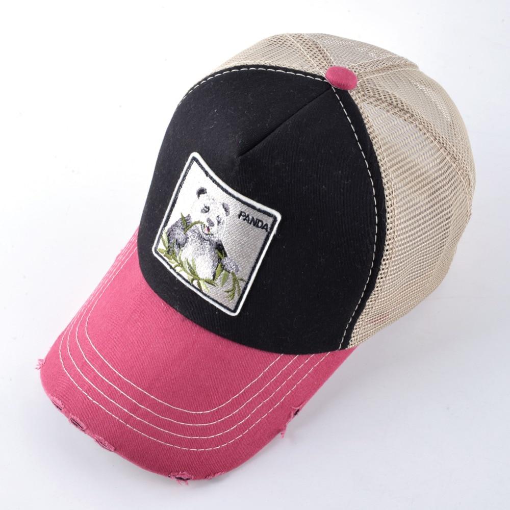 Summer Baseball Cap Women Outdoor Breathable Mesh Hats For Men Unisex Hip Hop Caps Fashion Panda Hat