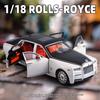 1/18 Rolls Royce Phantom Alloy Luxy Car Model Diecasts Metal Vehicles Collect Simulated Decorations Sound & Light Gifts for Kids
