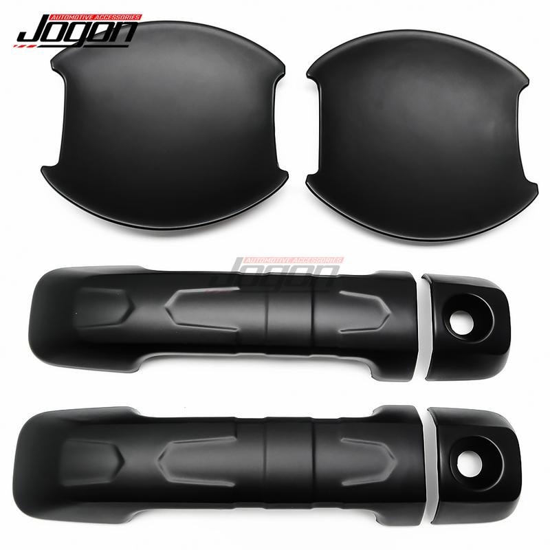 ABS Silver & Matte Black Color Car Exterior Door Handle Bowl Cover Trim For Toyota FJ Cruiser XJ10 2006- Car Accessories