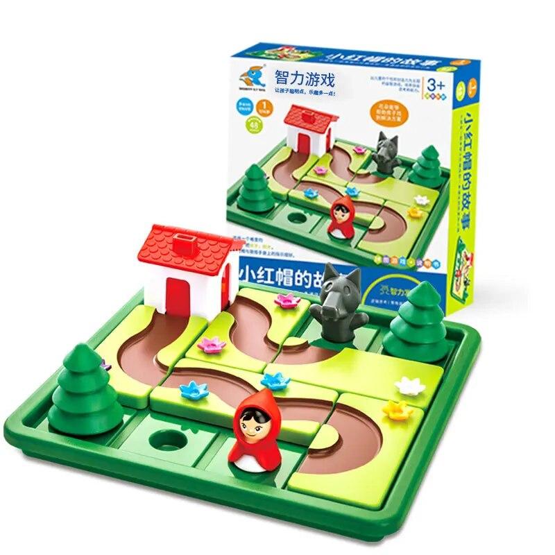 Умная Красная Шапочка, настольные игры в прятки с решением, развивающая навыки, логическая игра, обучающая игрушка IQ