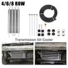 Радиатор трансмиссии Система охлаждения заднего дифференциала 4/6/8 рядов Автоматический/ручной Охладитель моторного масла Конденсатор автомобиля с резиновым шлангом