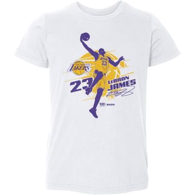 Детская футболка Lebron James Los Angeles Lakers 500 LEVEL - Силуэт Lebron James Los Angeles Lakers