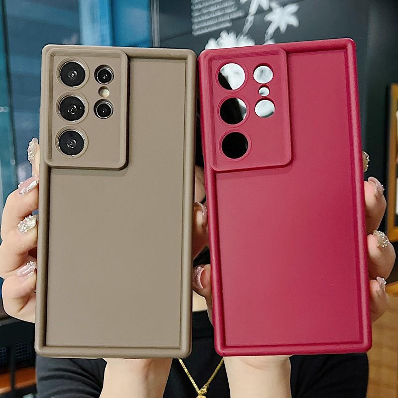 Colorful Thick Soft TPU Case Silicone Phone Cover For Samsung Galaxy A56 A55 A54 A53 A35 A15 A16 A25 5G S24 S26 S25 Ultra S23 FE