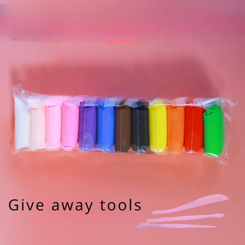 Набор из 12/24/36 предметов волшебной воздушной глины для лепки — нетоксичное развлечение для детей и подарки — включает яркие цвета и роскошный набор инструментов