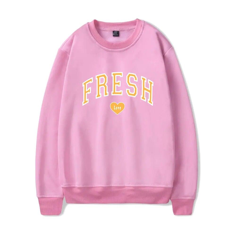 Толстовки с круглым вырезом Sturniolo Triplets Fresh Love Varsity Merch Женская одежда с принтом Повседневная уличная одежда Толстовка Sturniolo Triplets