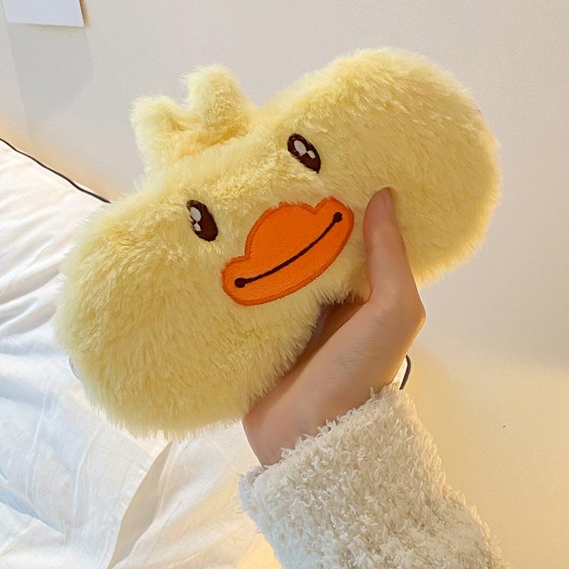 Cute cartoon plush eye mask for women to sleep without pressing the eyes and ears to help sleep and protect the eyes to relieve eye fatigue
