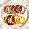 Y2K 3D Fruit Resin Fruit Bracelet Elastic Rope Apple Mangosteen Peach Fruit Beaded Bracelet Multi-color Cartoon Bracelet Summer