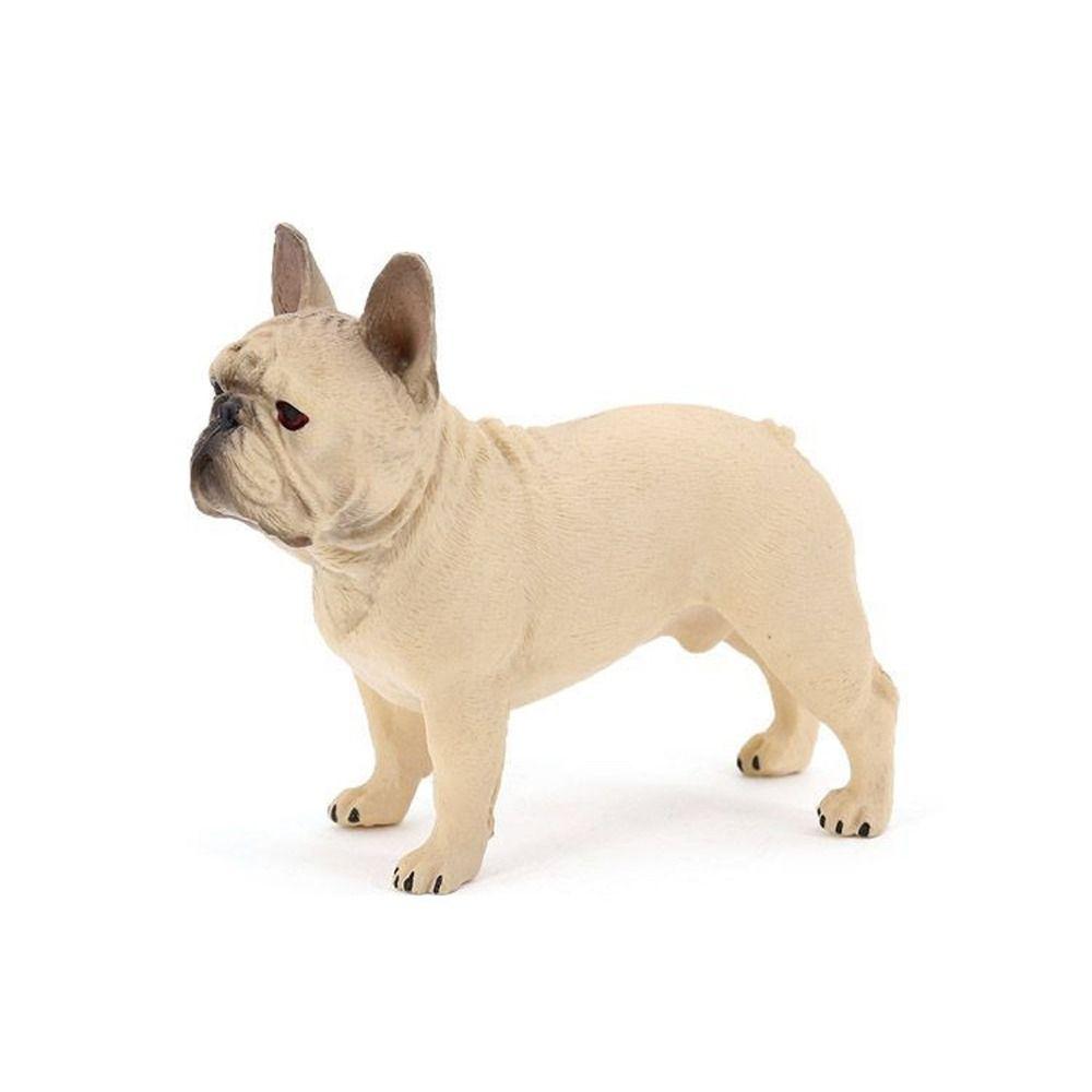 Реалистичная модель животного собаки Фермерская собака Французский бульдог Фигурка Щенок Домашний питомец Бульдог Фигурка Домашний декор