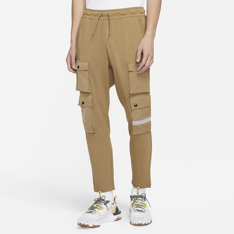 Nike Sportswear City Made Multiple Pockets Reflective Logo Knit Casual Pants Brown Men's DB3612-303