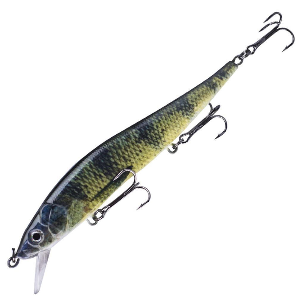 Hard Fishing Lures Sinking Minnow Swing Bait with 3D Realistic Eyes High-Resolution Body Details 12cm 13.3g Jerk Baits for Bass Fishing