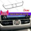 ABS Chrome Style Central Air Outlet Frame Cover Trim For Toyota Rav4 -2024
