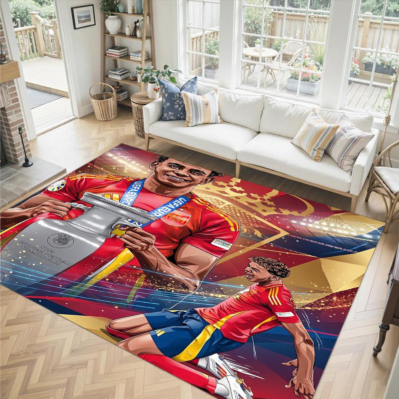 Yamal Design Crystal Velvet Carpet Cozy Non?Slip Printed Rug For Bedroom Living Room Entrance