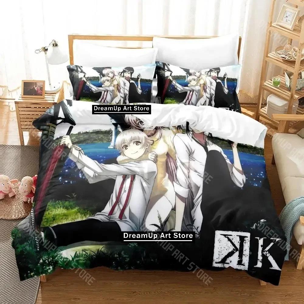 3D-печать K project Микото Суо Кровь! Без косточки! Никакого пепла! Комплект постельного белья Односпальный Полуторный Двуспальный Кинг-сайз Комплект для кровати Взрослый Детский Спальня