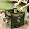 Portable Camping Trash Can, Foldable With Handle, Outdoor Multifunctional Large Capacity Storage Box, Travel Trash Can, Camping