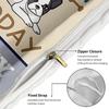 Funny Dog Quotes Print Duvet Cover Set(1 Duvet Cover & 1/2 Pillowcase) Cute Pet Theme Bedding Set Soft Comforter Cover for Dog L