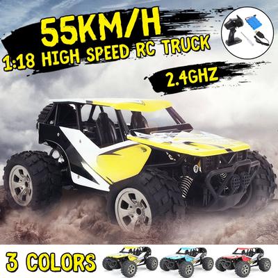 3 цвета 1:18 55 КМ/Ч 2,4 ГГц Машина на радиоуправлении RC Электрический Монстр-трак Внедорожник Новый