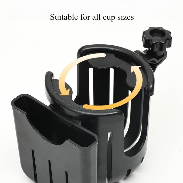Universal 2-In-1 Cup Holder + Phone Holder For Strollers, Bicycles,Adjustable Drink Holder For Bike