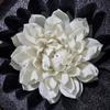 White Porcelain Lotus Incense Burner - Creative Backflow Waterfall & Smoke Ornament.