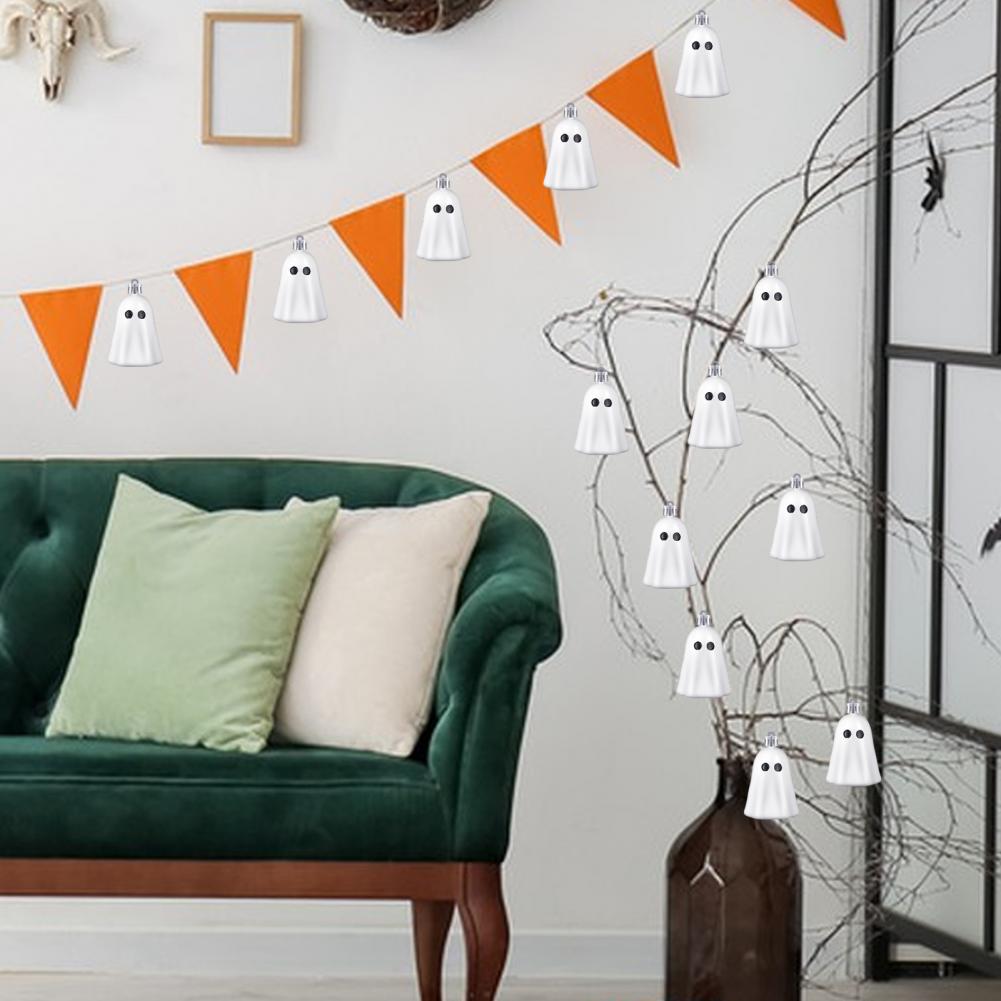 Festive Ghost Decorations Spooky Halloween Ghost Ornaments for Trees Walls Doors Set of 8 Lightweight Hanging for Party