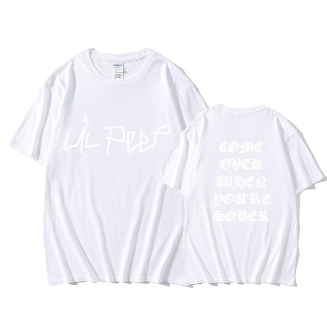 2025 Lil Peep Come Over When You're Sober Tour Concert Vtg Reprint Top T Shirt New Summer Streetwear print Top Cotton T Shirts Men