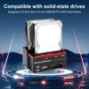 Док-станция для жестких дисков USB2.0 to IDE/SATA с поддержкой двух дисков, многофункциональная, со светодиодными индикаторами, кардридером, 2 портами USB2.0 для WinXP/Vista/7/8/10 Linux MAC OS