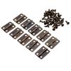 16*13mm Flat Hinges, Mini Hinges, Wooden Box Hinges, Antique Style Door Hardware, Crafts, Handmade Parts, Hardware, Screws Included, 10 Pieces