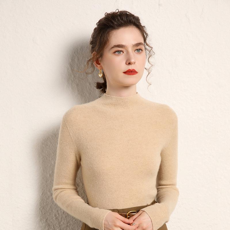 Women's Cashmere Sweater Qinghe Cashmere 100% Cashmere Women's Autumn and Winter Cashmere Sweater Soft and Warm