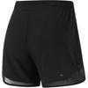 Li Ning Color Block Mid Rise Breathable Universal Loose Fit Sports Shorts Women Shorts Black AKSU340-5