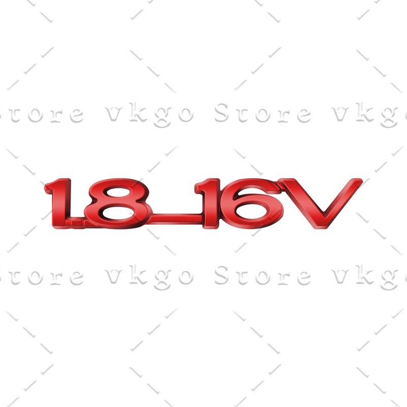 3D Chrome Metal 1.8-16V Letters Rear Trunk Fender Emblem Sticker For Vauxhall Astra 1.6 Opel Zafira Optima Corsa Accessories
