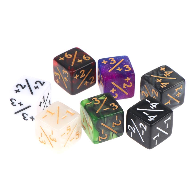10 шт. Набор кубиков Dnd Плюс1 Минус1 D&D Позитивный Негативный Magic Gathering Токен Игровые Аксессуары