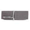 Gray Canvas Paintbrush Holder Paint Pen Roll Up Bag Case Stationery Pen Storage Pouch