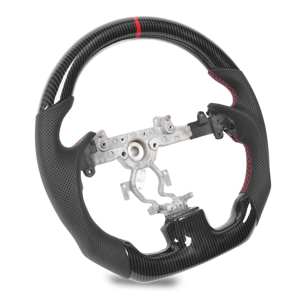 Hydro Dip Carbon Fiber Look Steering Wheel Stylish Ergonomic Steering Wheel Replacement for Infiniti G35 G37 G25 Q40