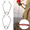 2 шт. Универсальный и удобный фиксирующий зажим из нержавеющей стали, крепежная веревка, предохранительная пряжка для защиты альпинистской веревки